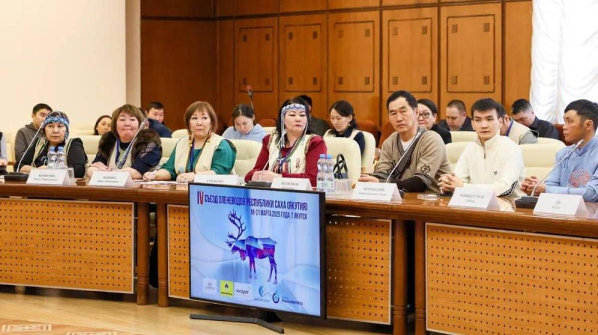 Delegates at the IV Congress of Reindeer Herders of the Sakha Republic (Yakutia)