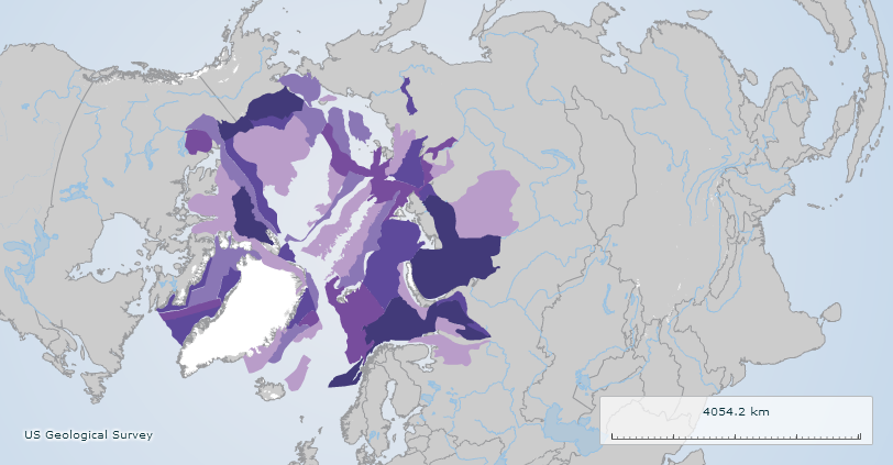 (Map: Arctic Portal) Potential oil and gas fields in the Arctic (Map: Arctic Portal) Potential oil and gas fields in the Arctic