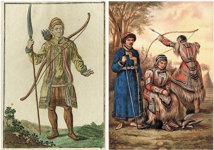 Traditional Tungus (Evenki) clothing and hunting practices