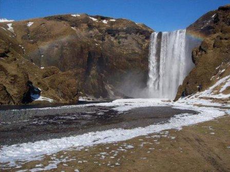 Skogafoss in the south of Iceland