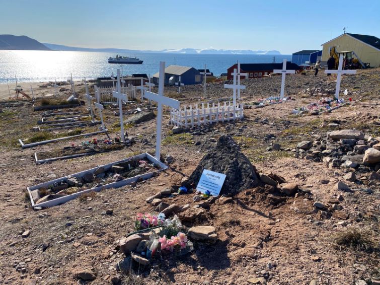 Jean Malaurie Ashes in Cemetary in Greenland