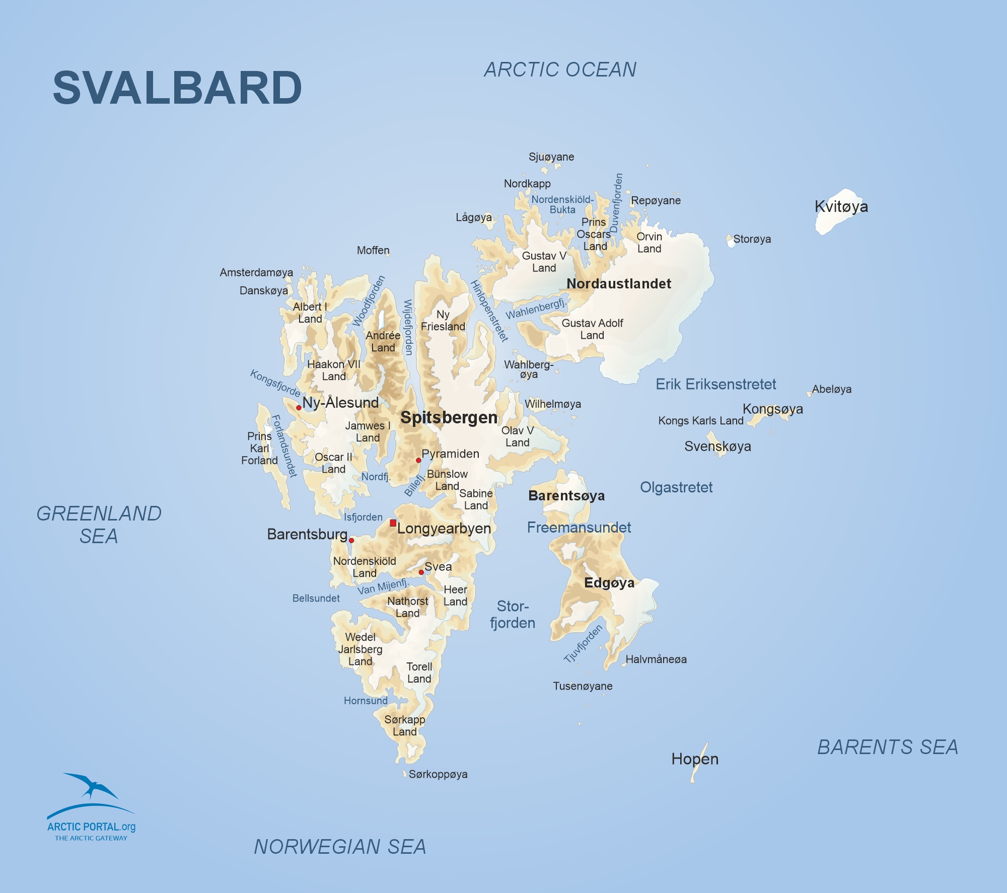 Svalbard Map