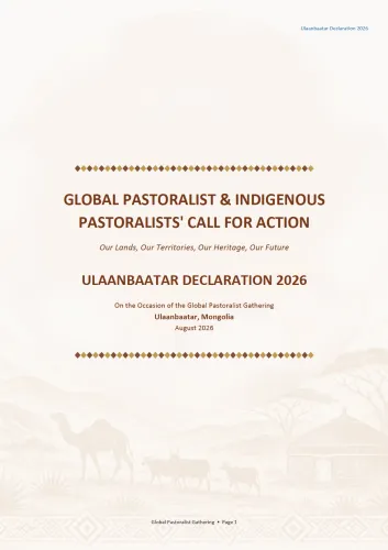 Cover of the Ulaanbaatar Declaration 2026