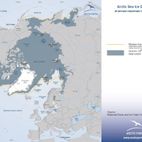 Arctic Sea Ice Extent March 2016