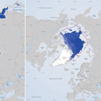 Arctic Sea Ice Age September 2015, March 2016